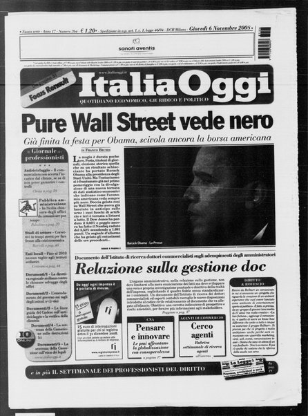 Italia oggi : quotidiano di economia finanza e politica